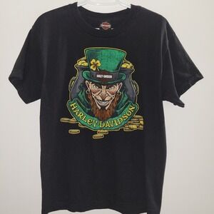Harley Davidson St Patricks Day Leprechaun T-Shirt Men's Size Medium Appleton HD